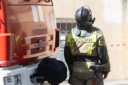 В Москве загорелся военный институт