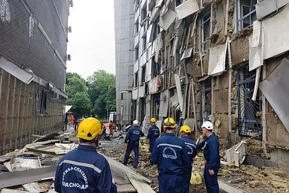 Опубликованы кадры разрушений после удара ВСУ по Краснодару